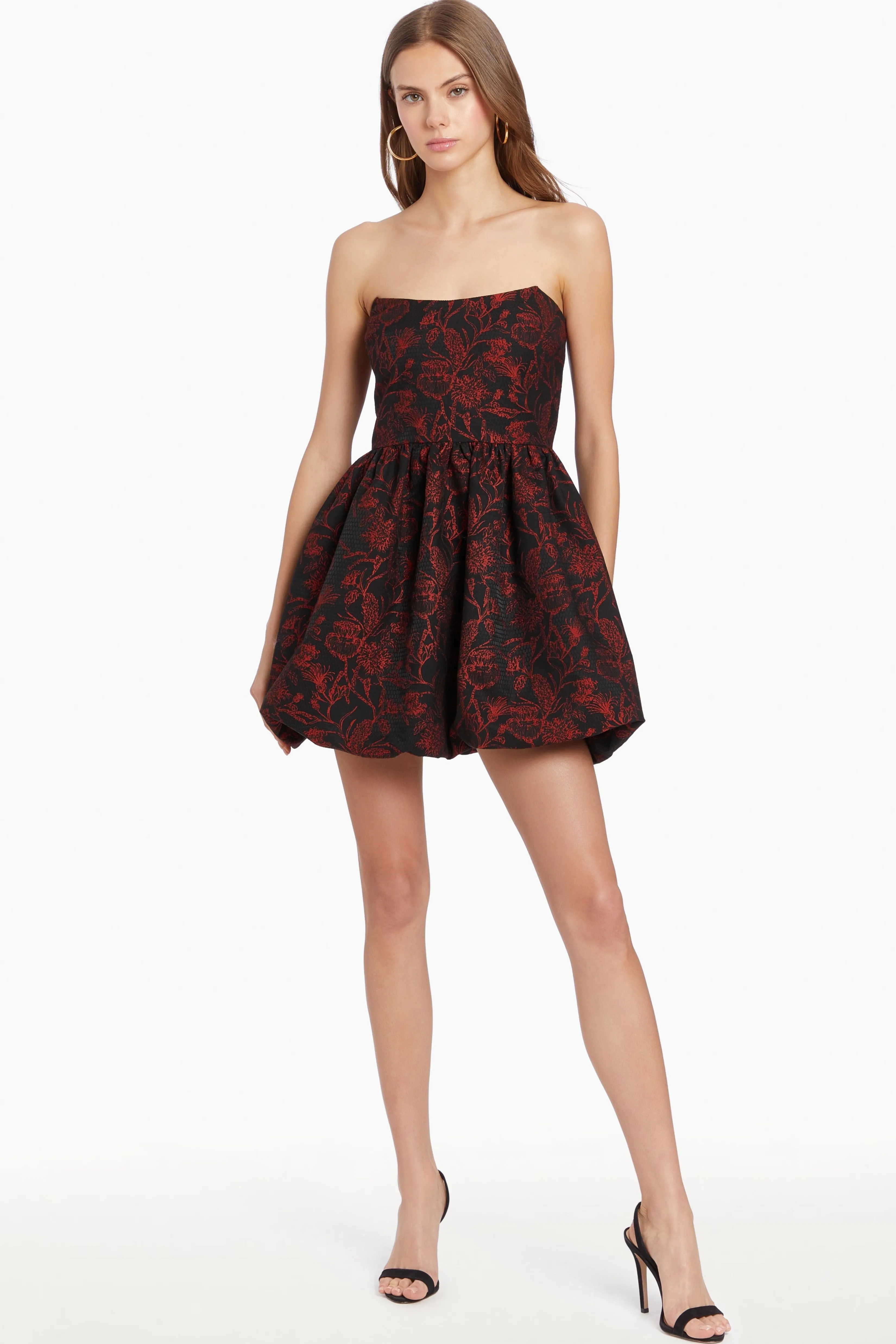 Store Amanda Uprichard Addison Dress Red/Black