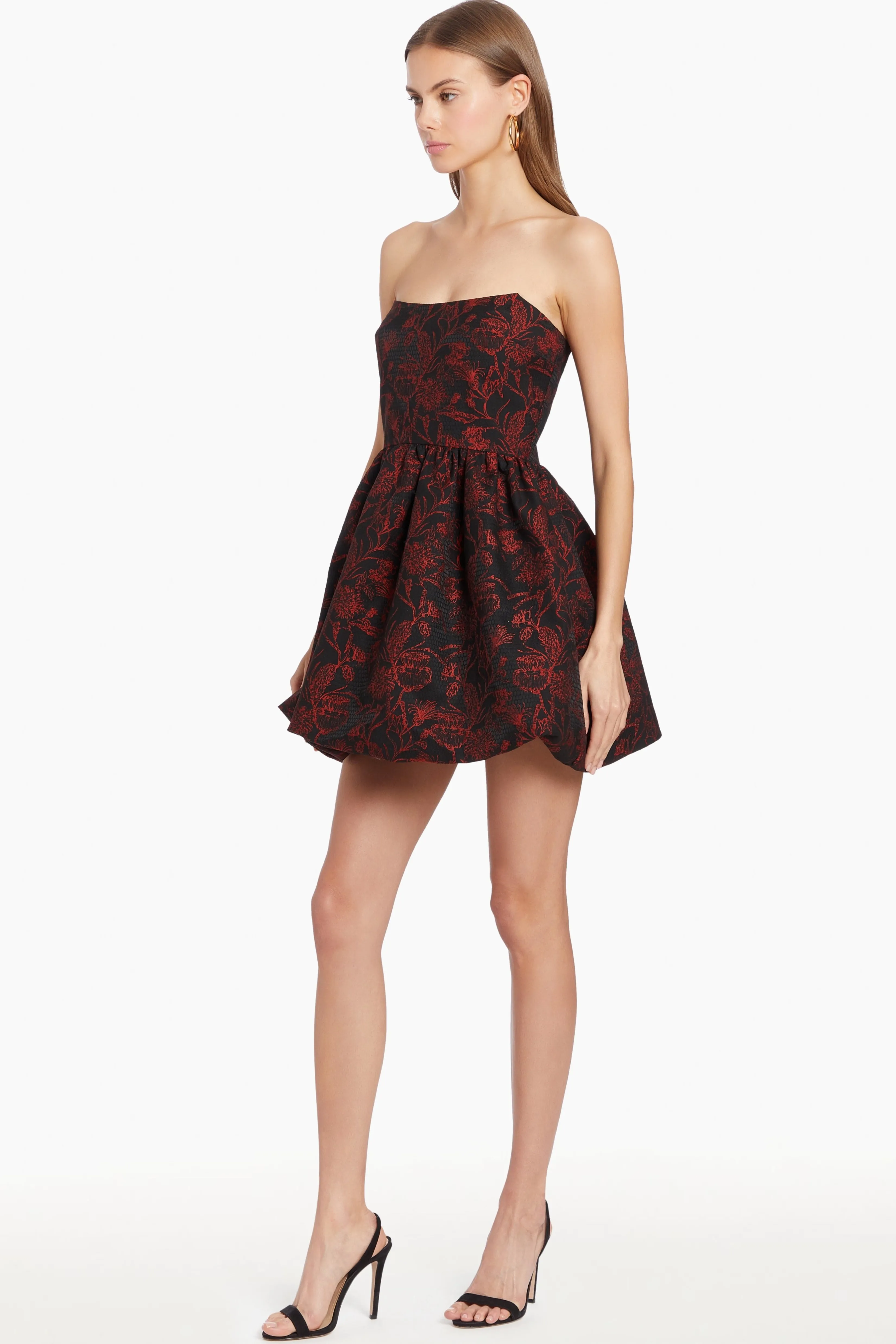 Store Amanda Uprichard Addison Dress Red/Black