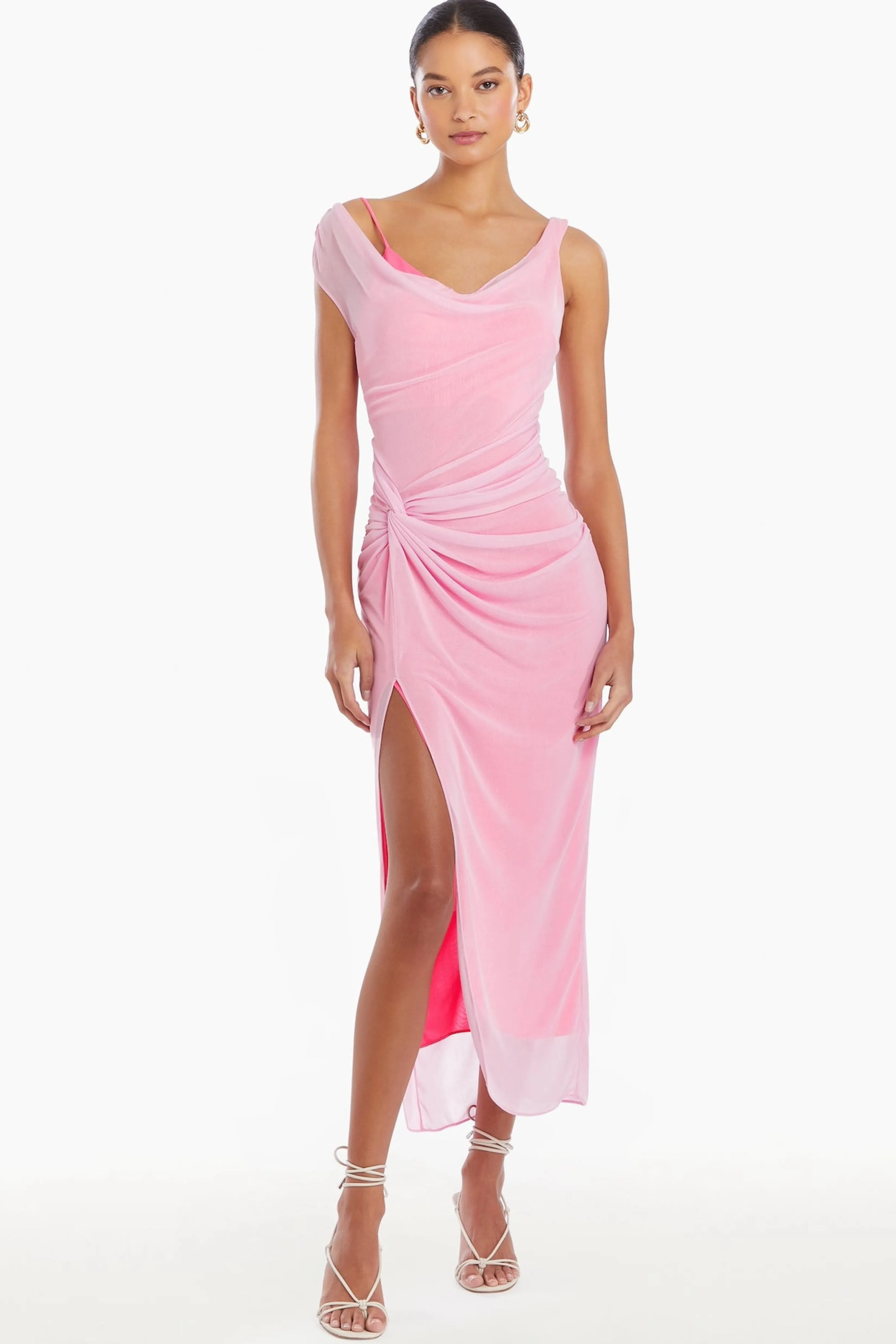 Hot Amanda Uprichard Aliana Dress LightPink/HotPink