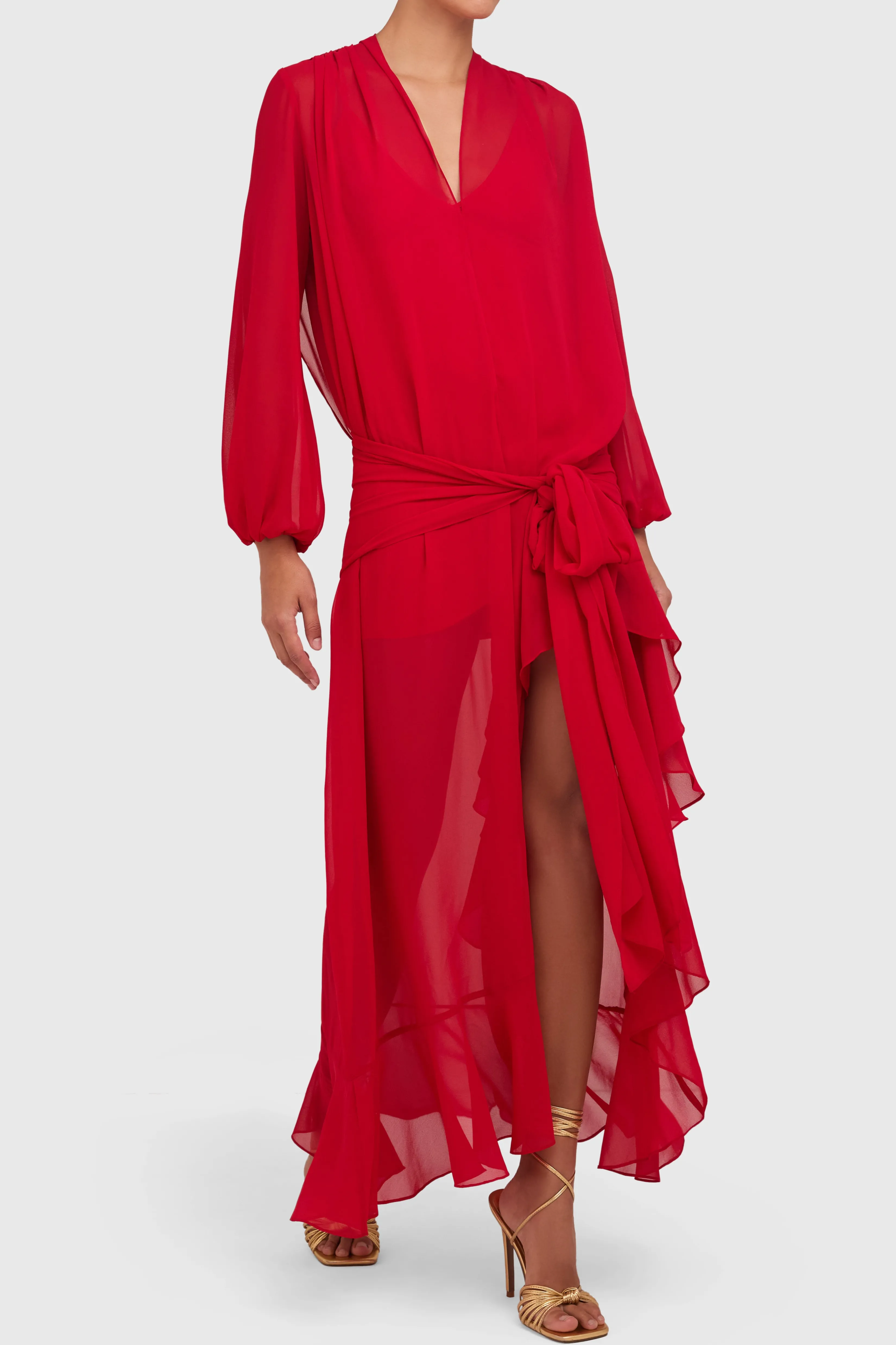 Online Amanda Uprichard Calliope Dress Red