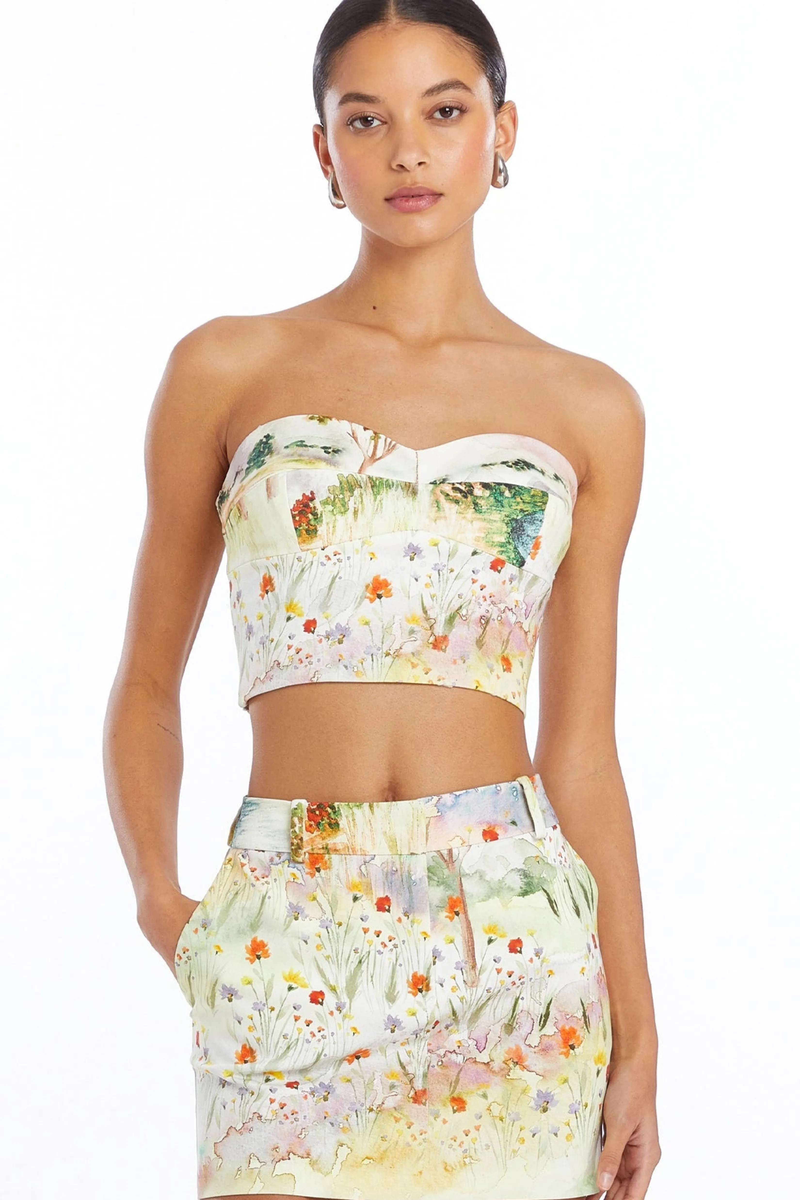 Online Amanda Uprichard Cava Crop Top Storybook