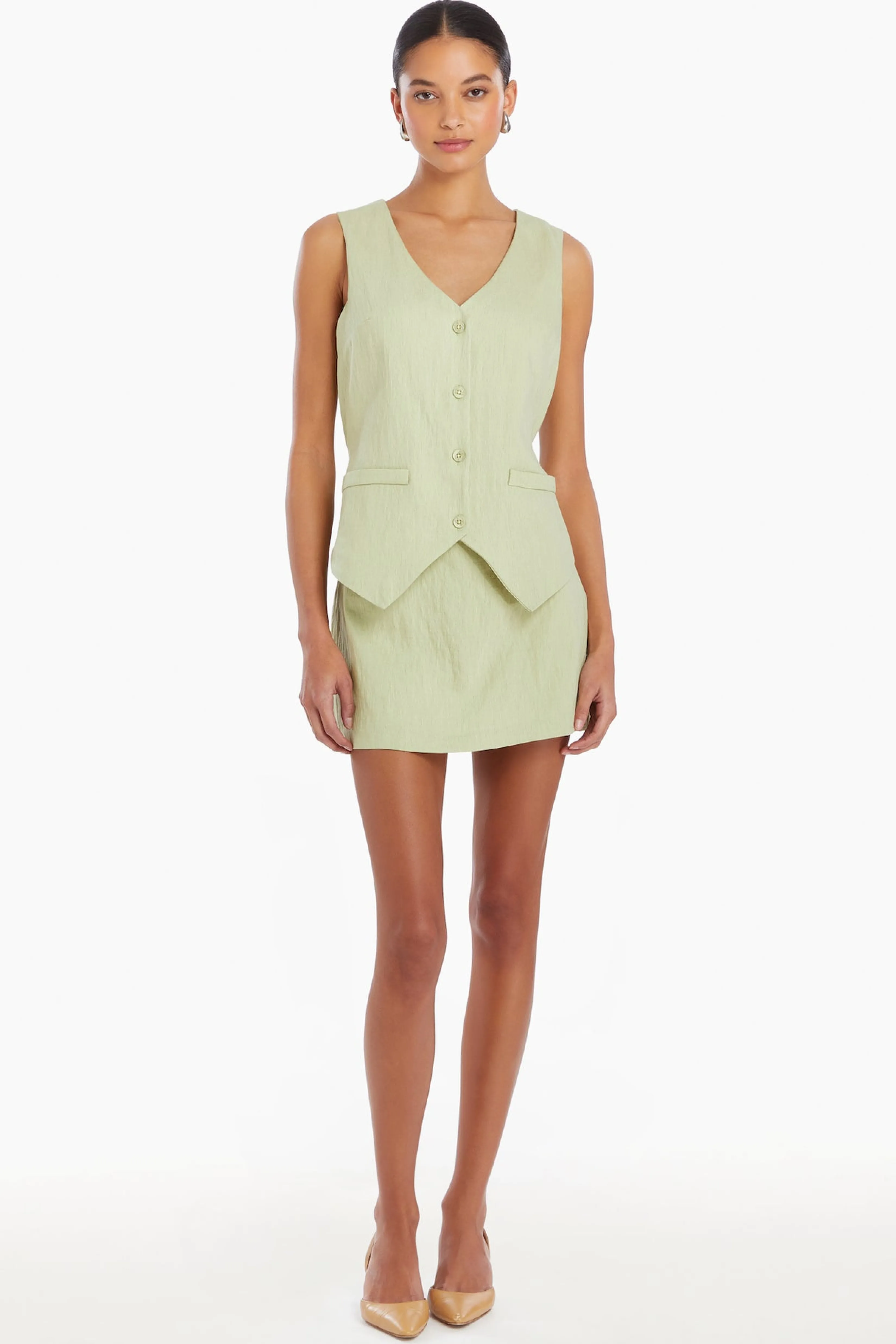 Store Amanda Uprichard Chatham Skort Romper Aloe