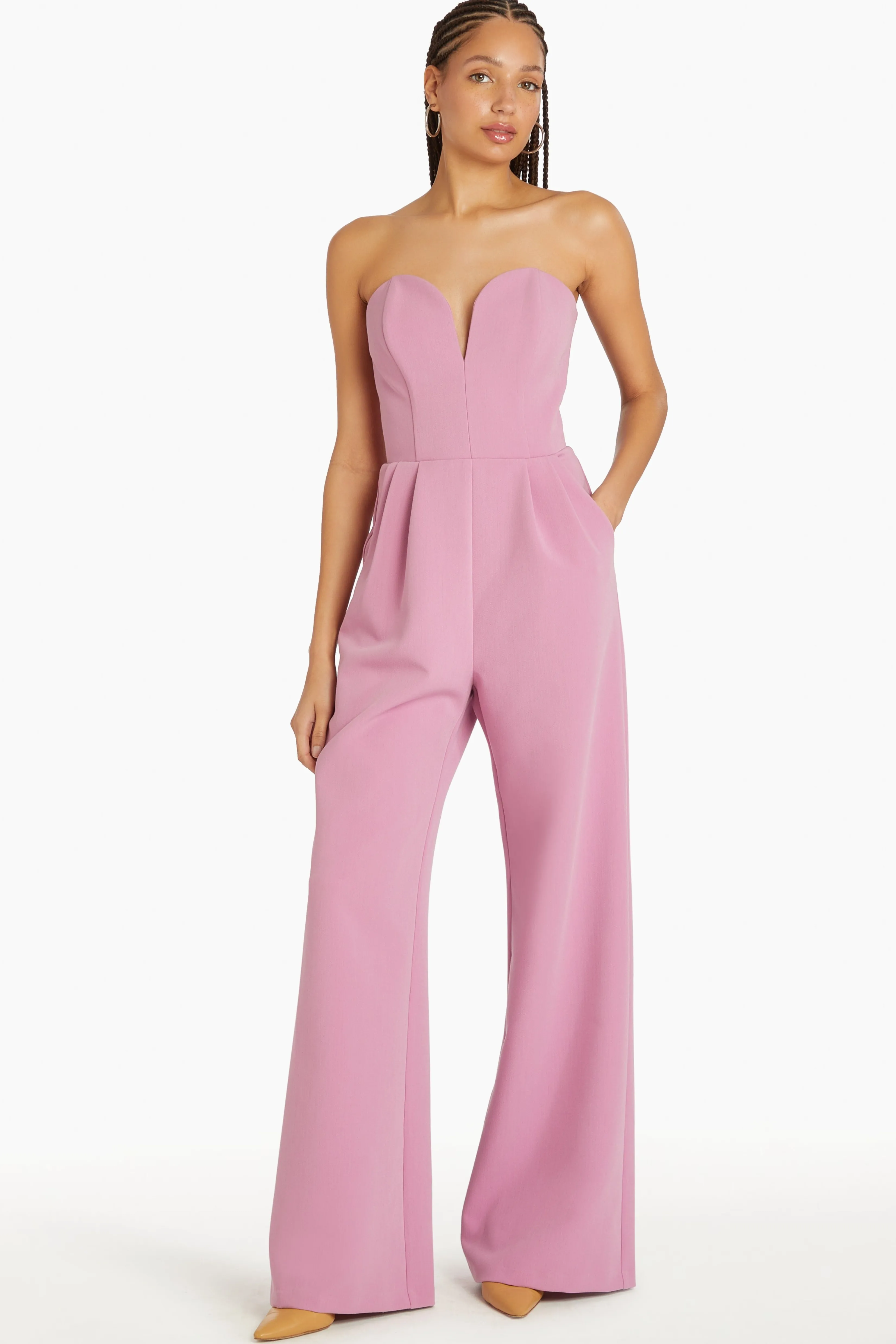 New Amanda Uprichard Cherri Jane Jumpsuit Azalea