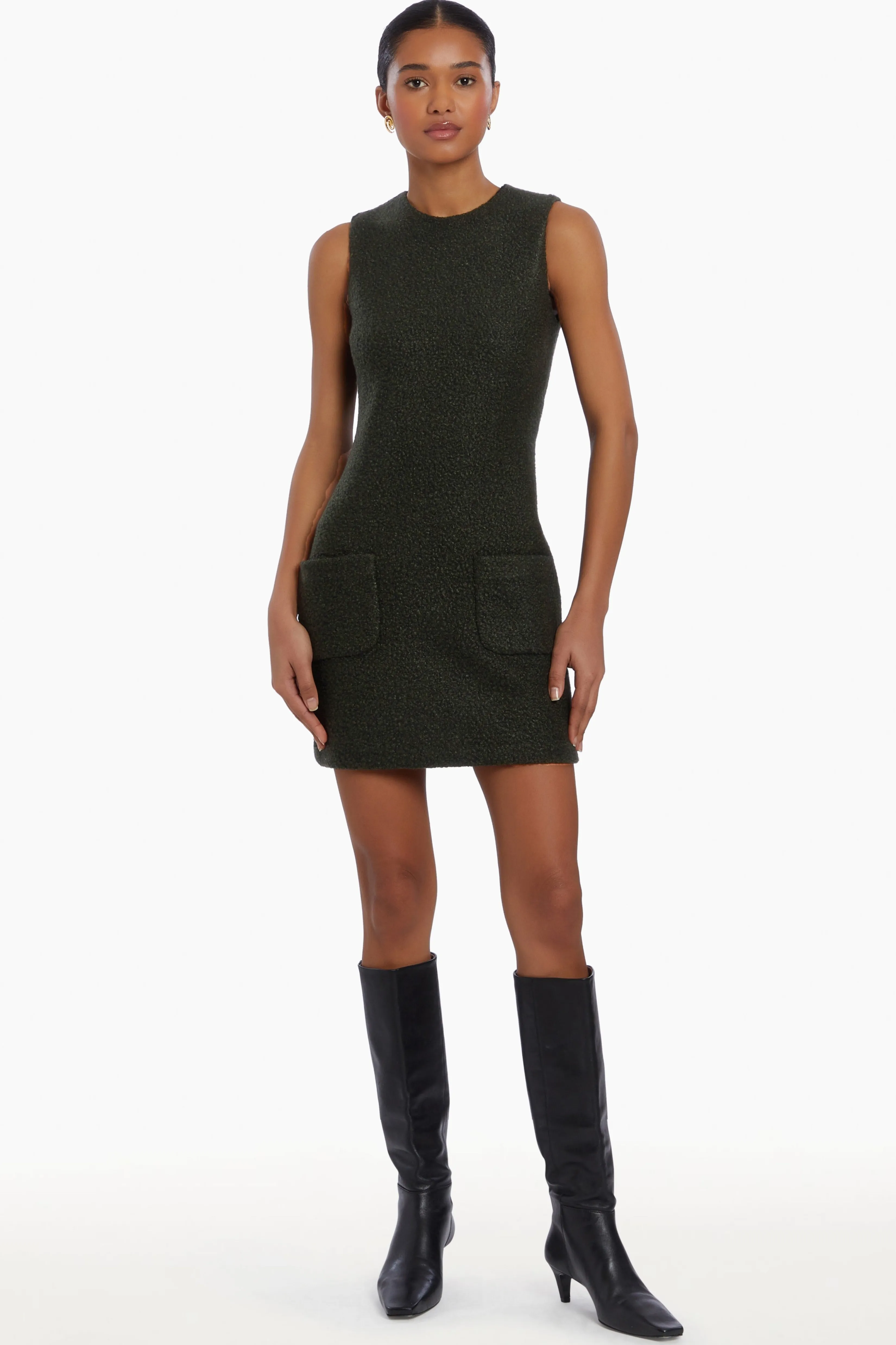 Fashion Amanda Uprichard Delia Dress DarkGreen