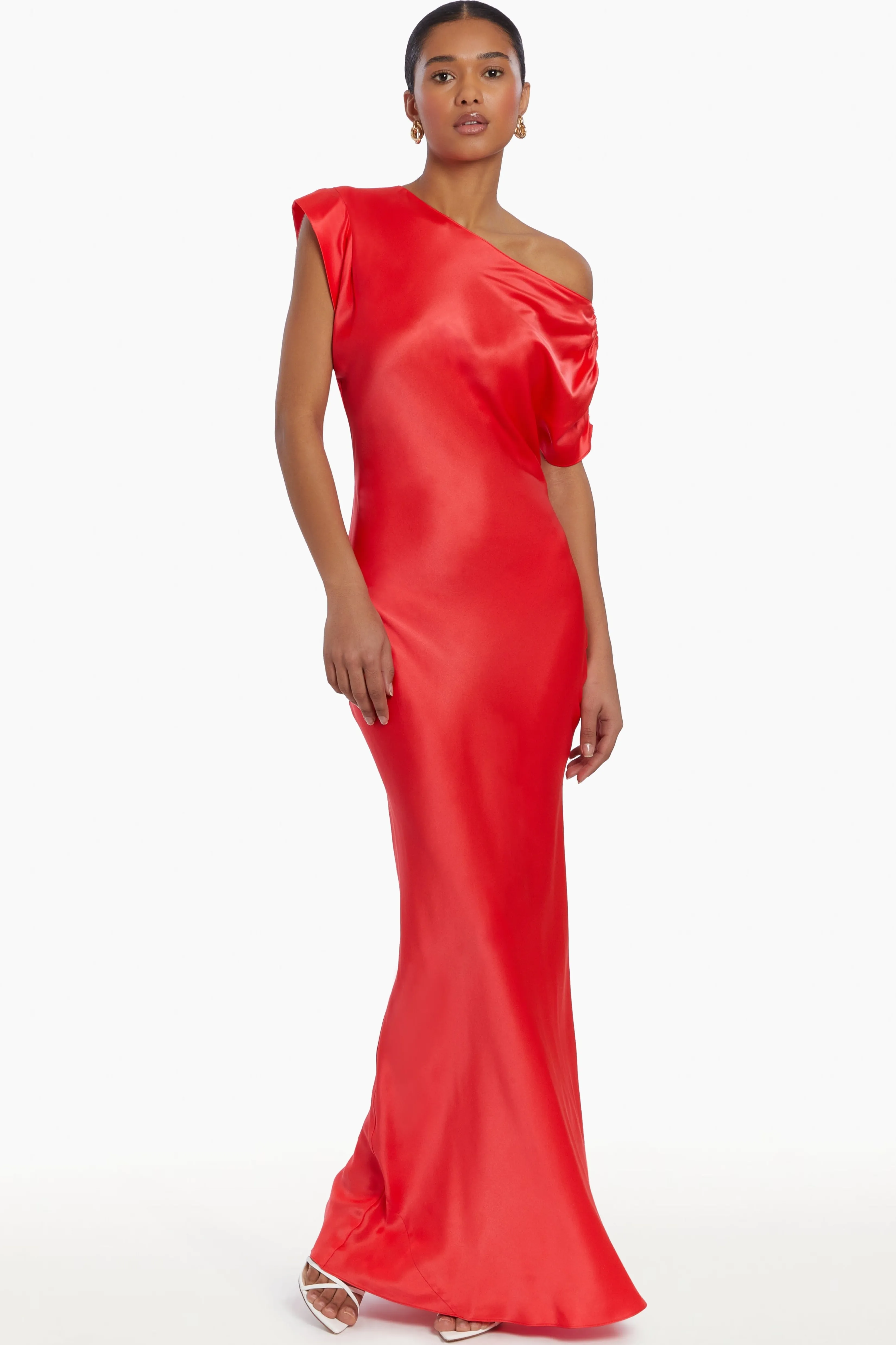 Cheap Amanda Uprichard Elroy Silk Maxi Crimson