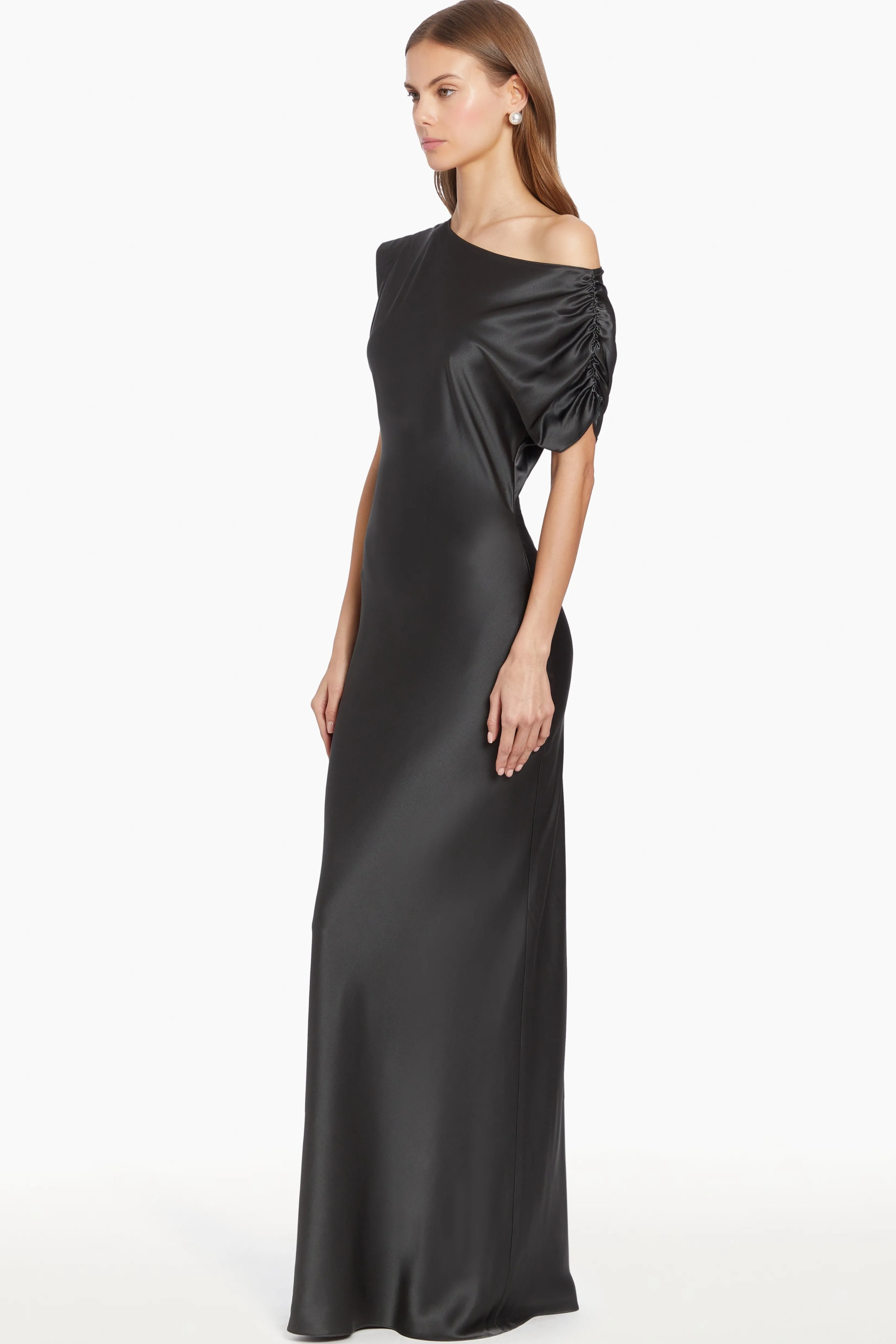 Fashion Amanda Uprichard Elroy Silk Maxi Zinc