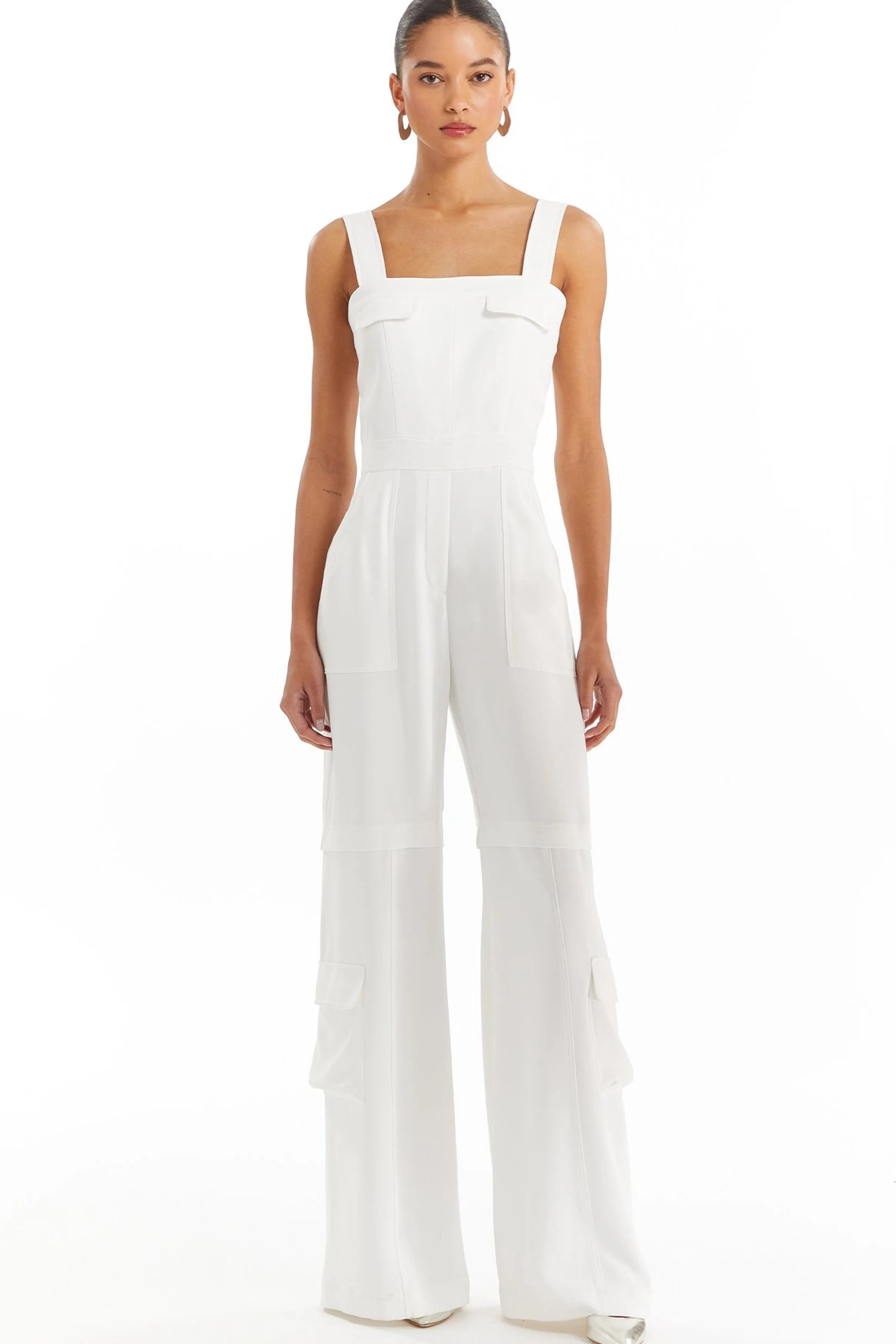 Cheap Amanda Uprichard Frida Jumpsuit Ivory