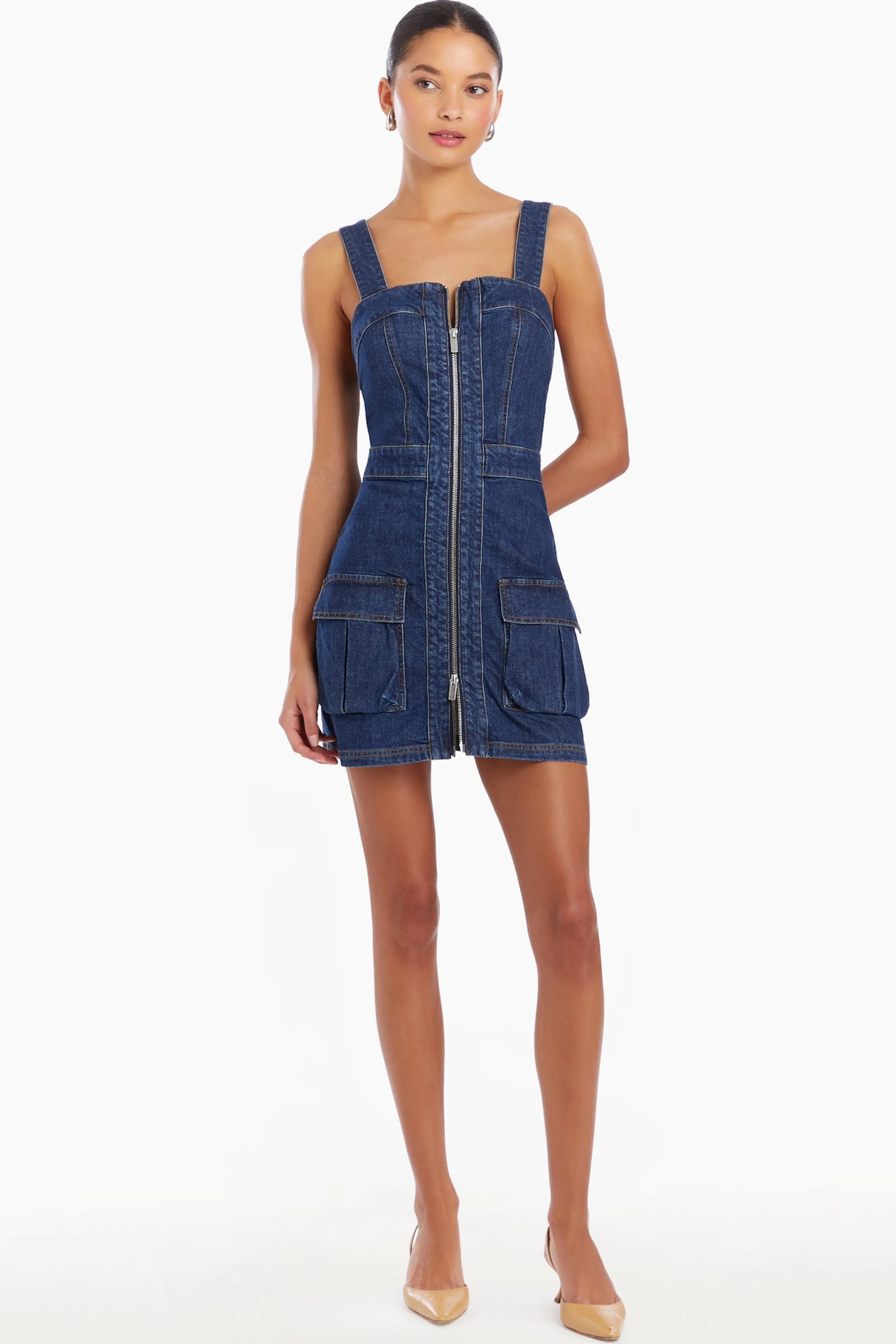 Best Amanda Uprichard Gage Dress in Denim HeritageWash