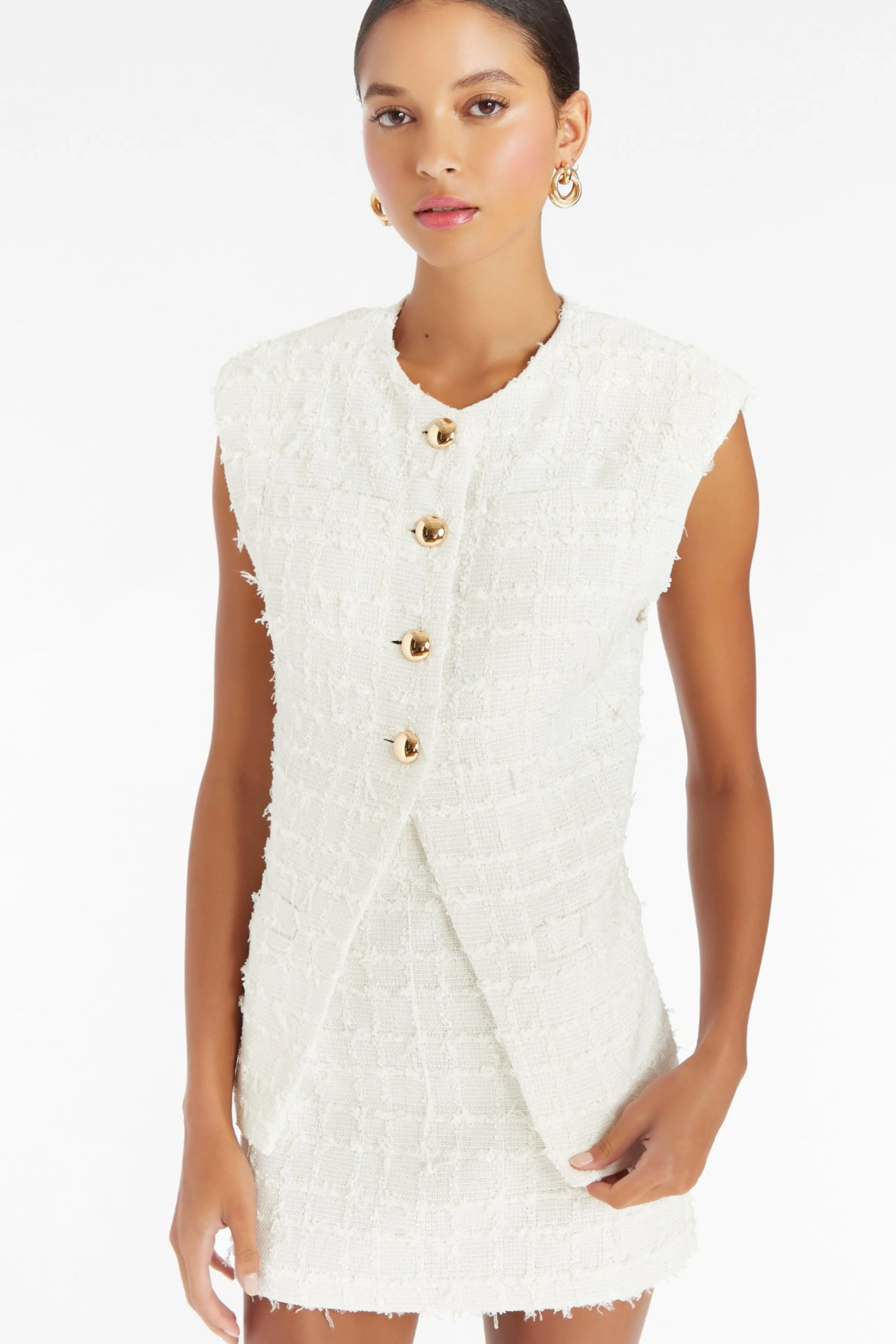 Online Amanda Uprichard Hughes Vest White