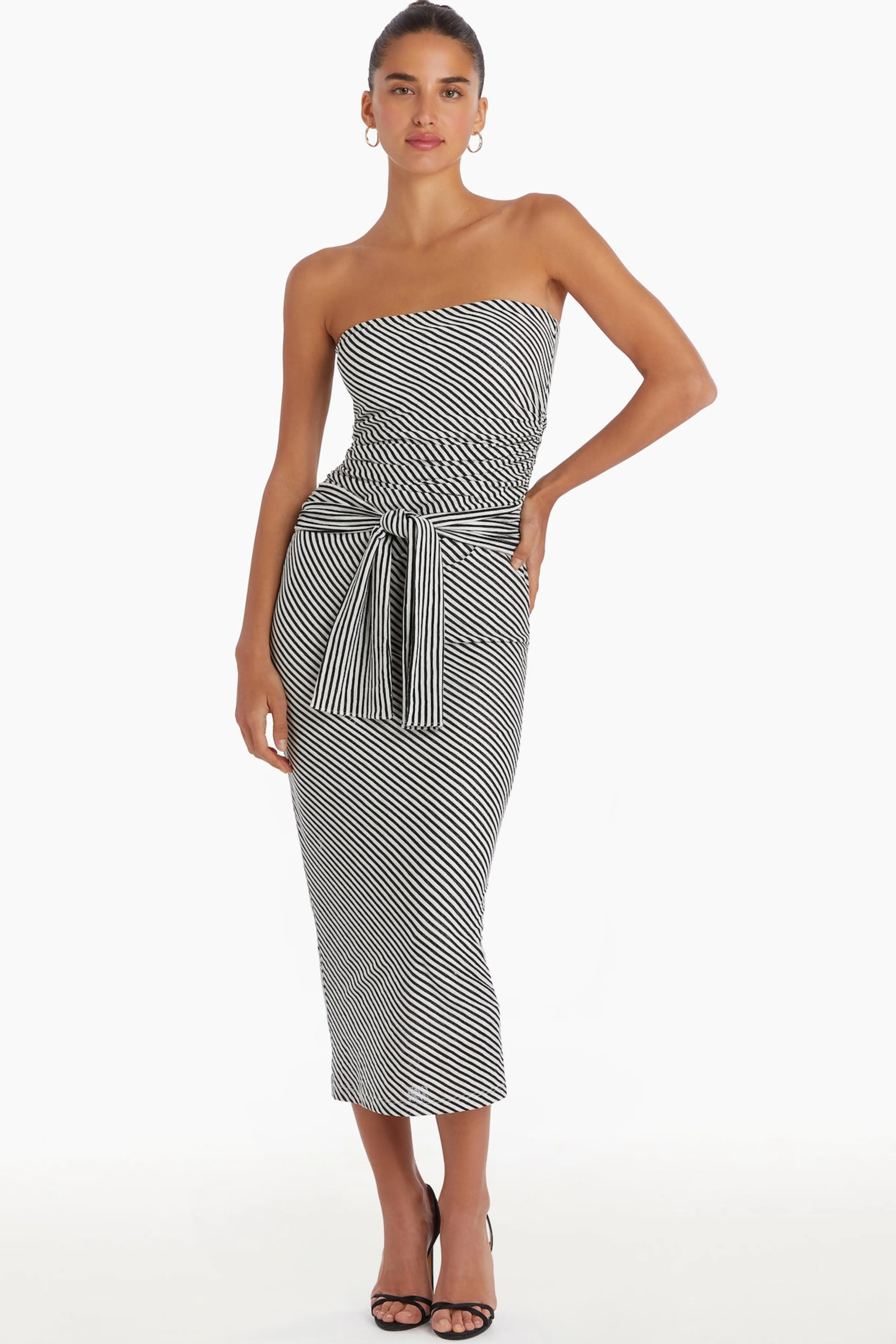 Online Amanda Uprichard Inaya Dress Black/White