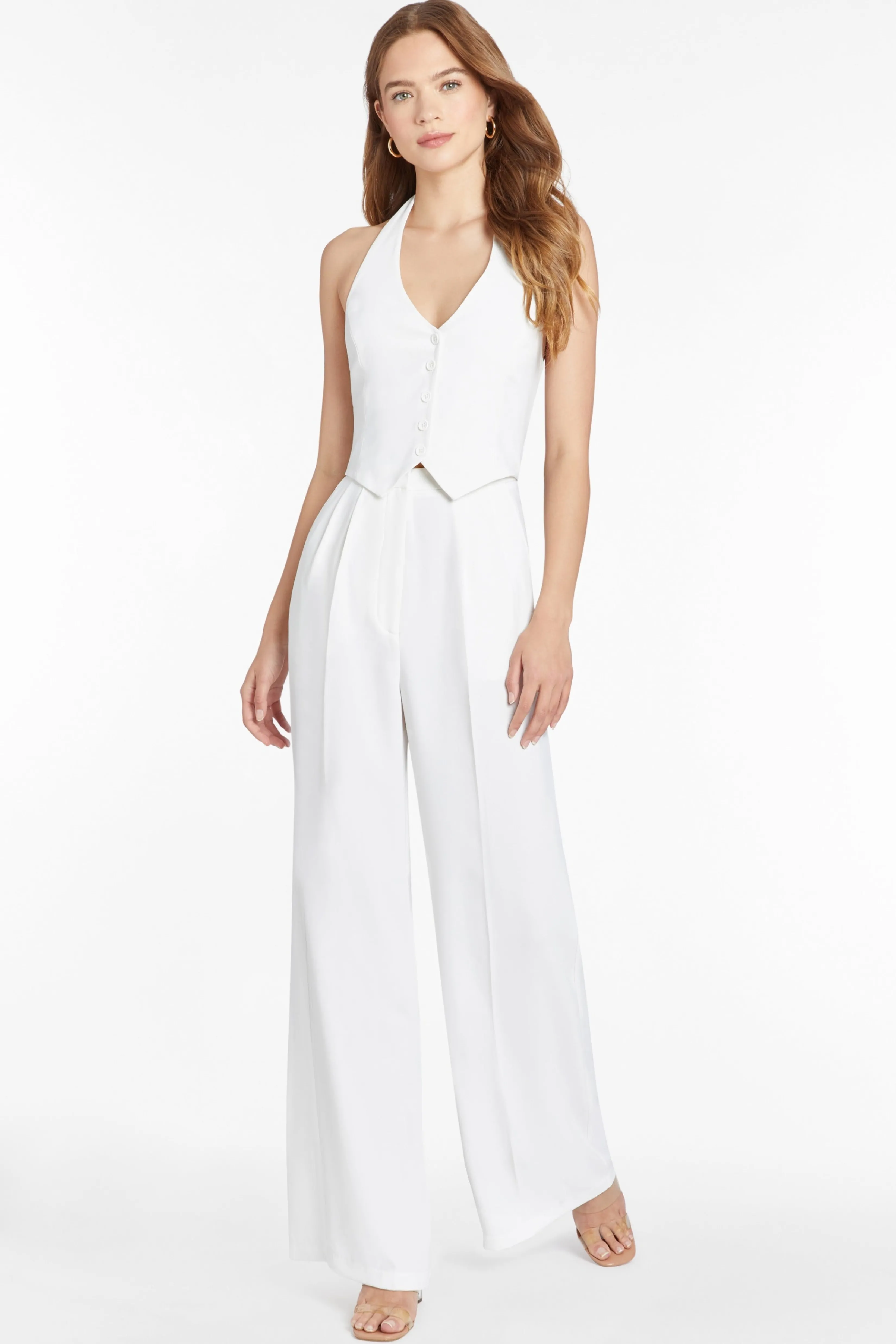 Clearance Amanda Uprichard Isadore Jumpsuit Ivory