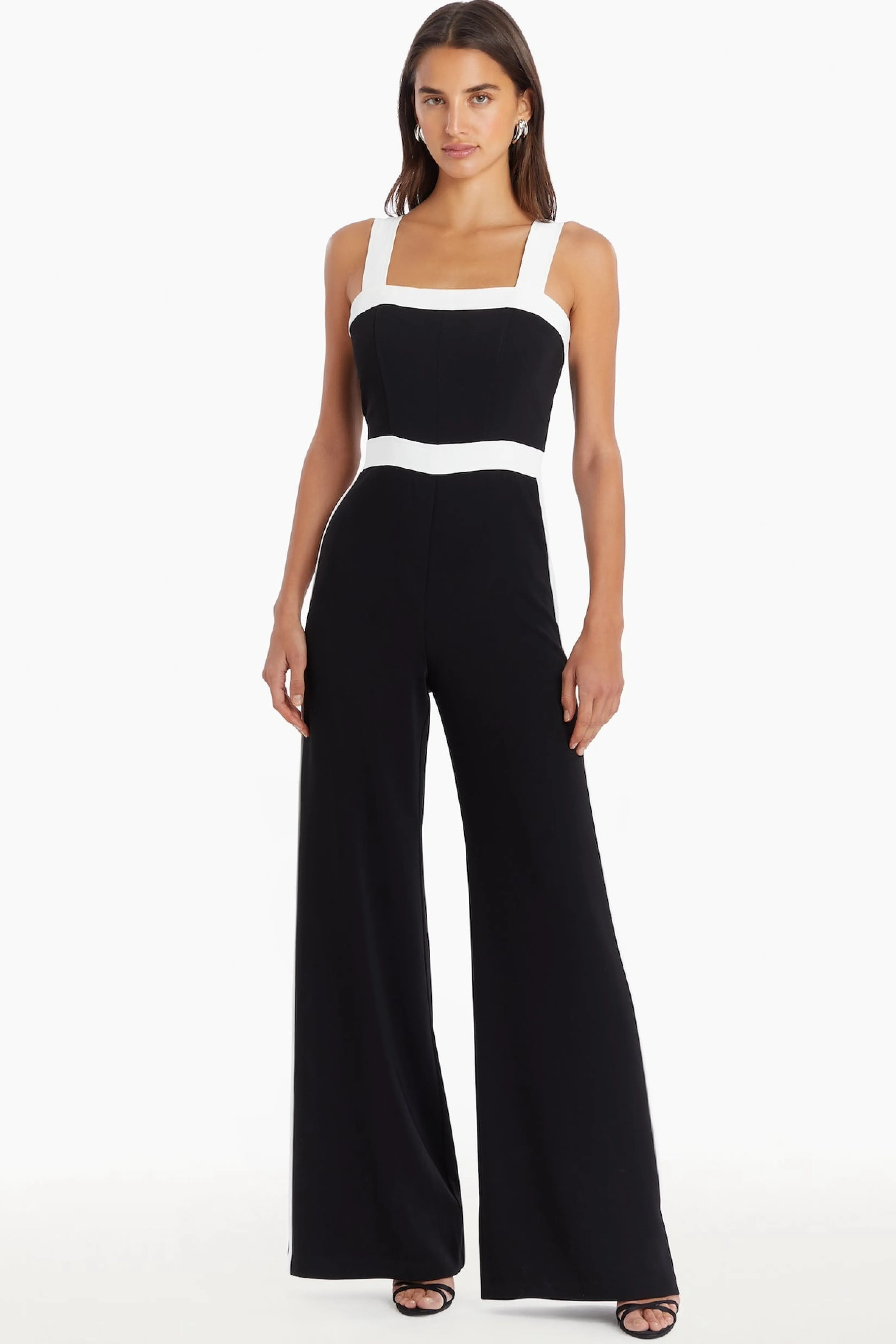 Cheap Amanda Uprichard Jessel Jumpsuit Black/Ivory