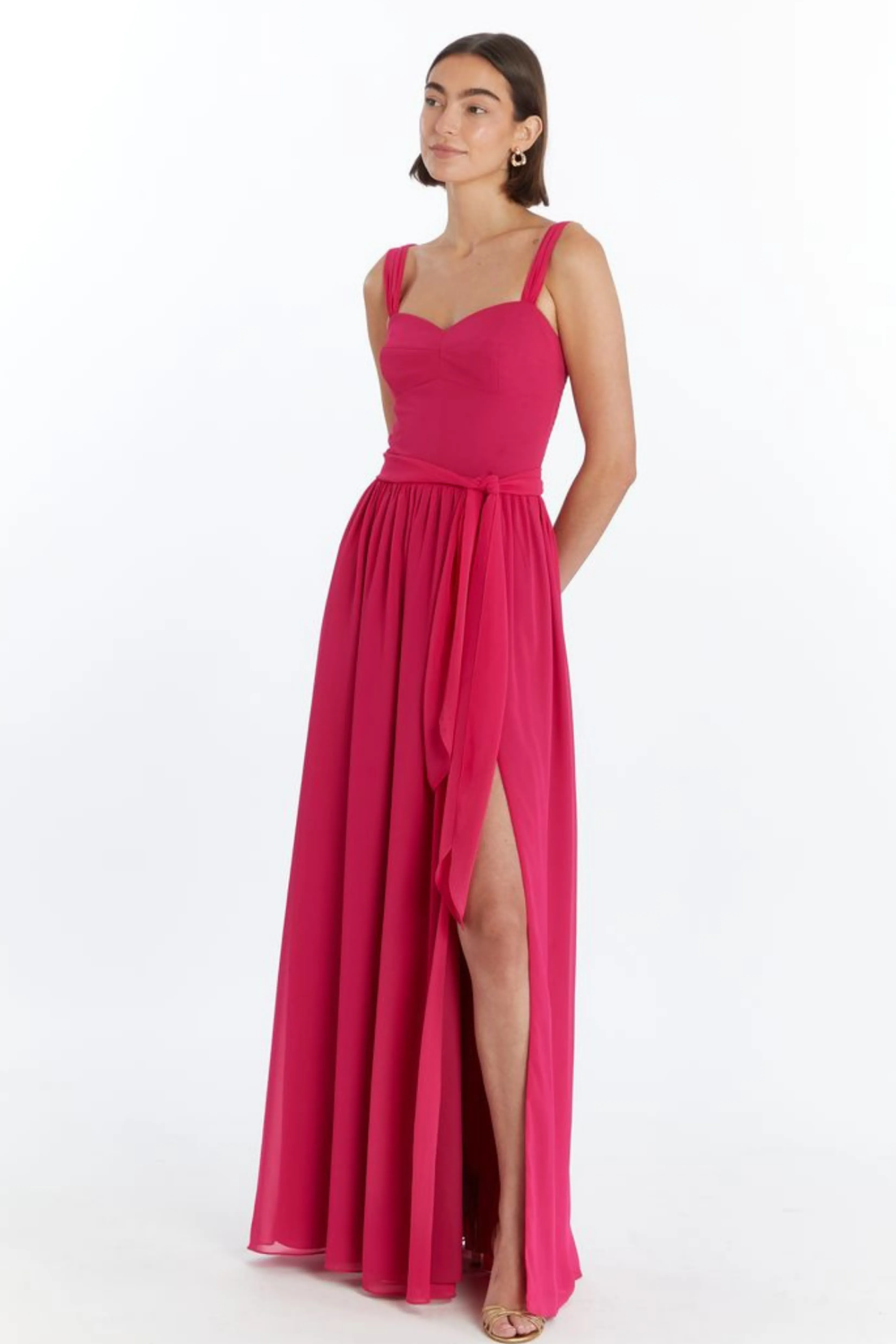 Clearance Amanda Uprichard Kendra Maxi Magenta