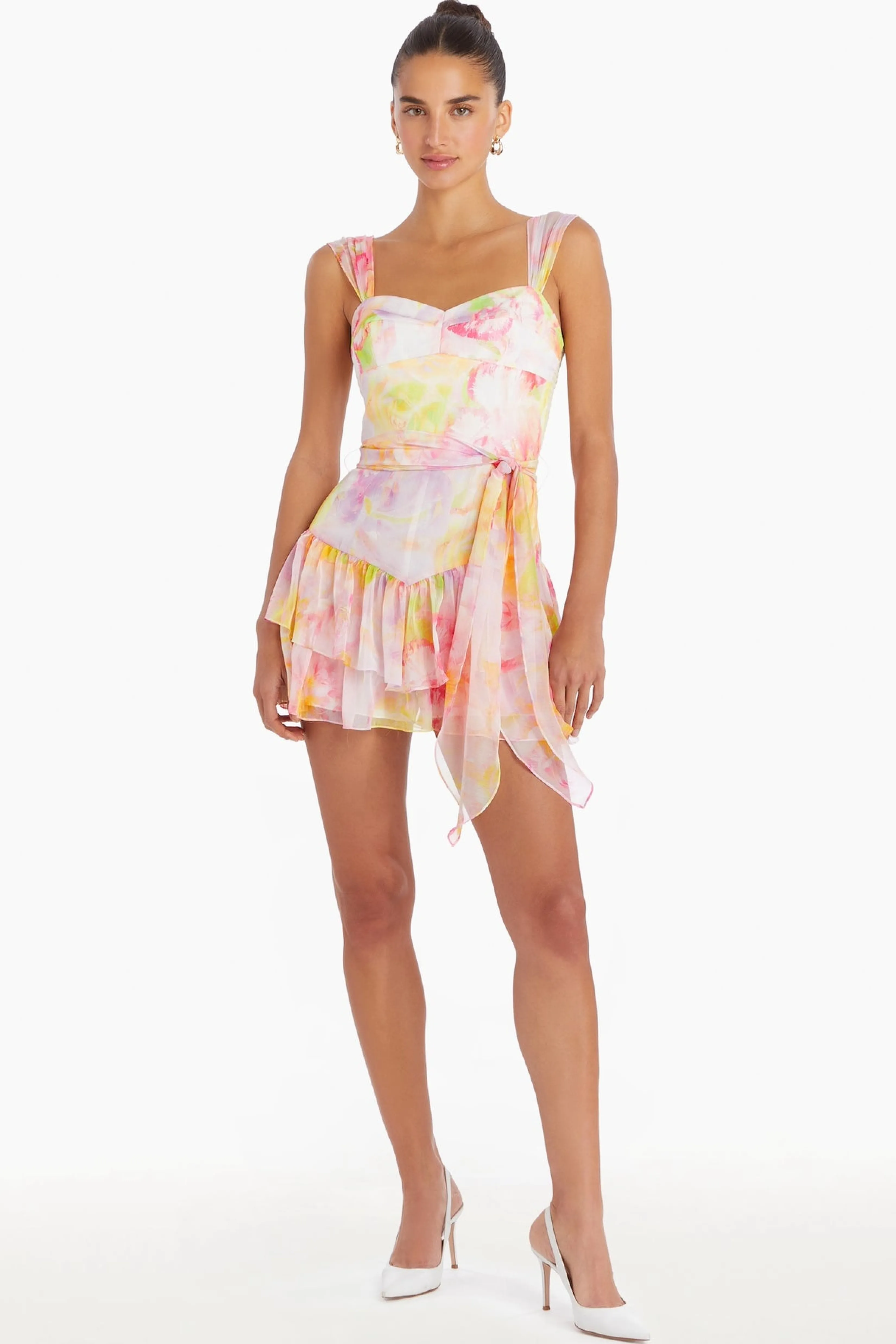 Best Sale Amanda Uprichard Kendra Skort Romper in Vivian