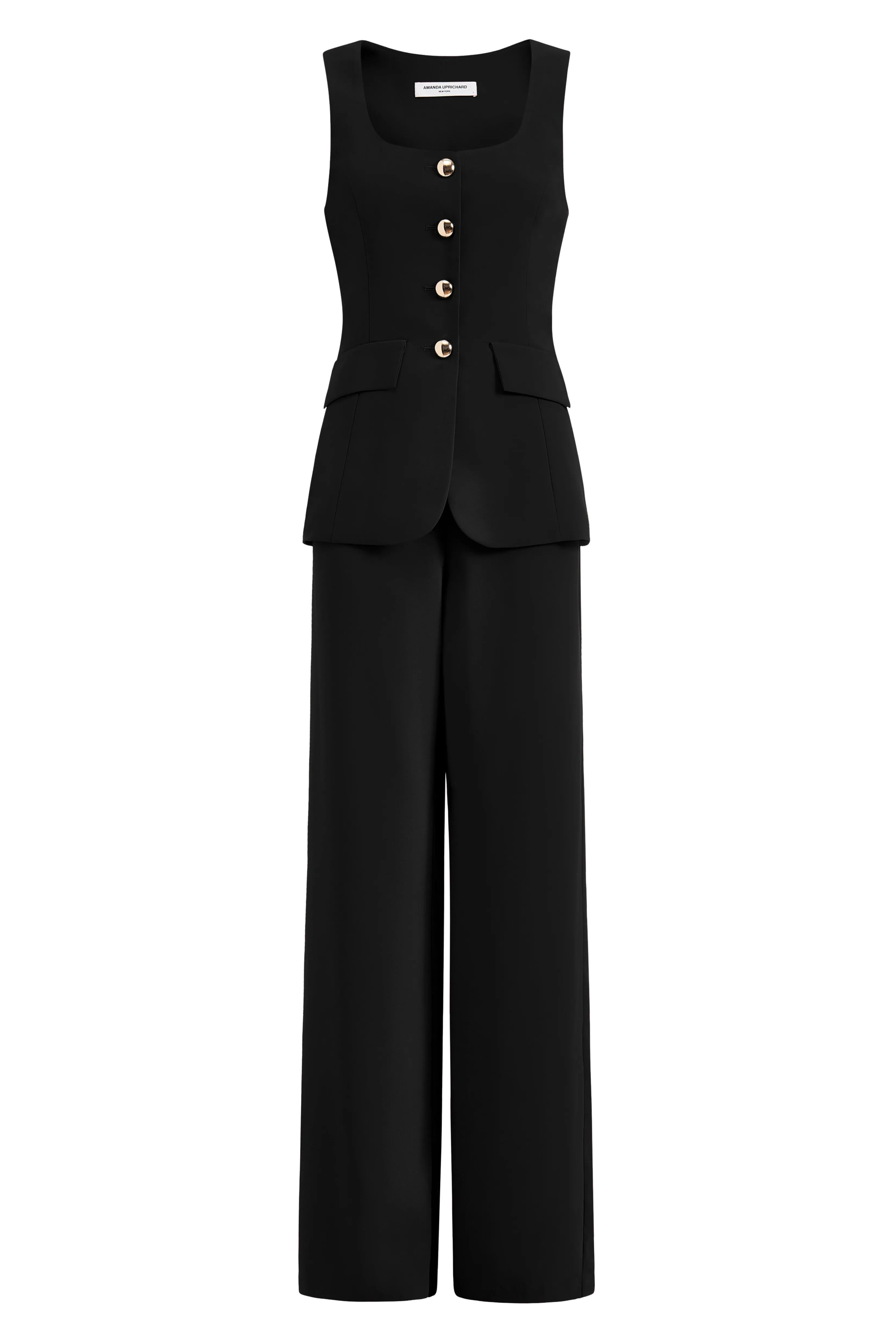 Shop Amanda Uprichard Kya Jumpsuit Black