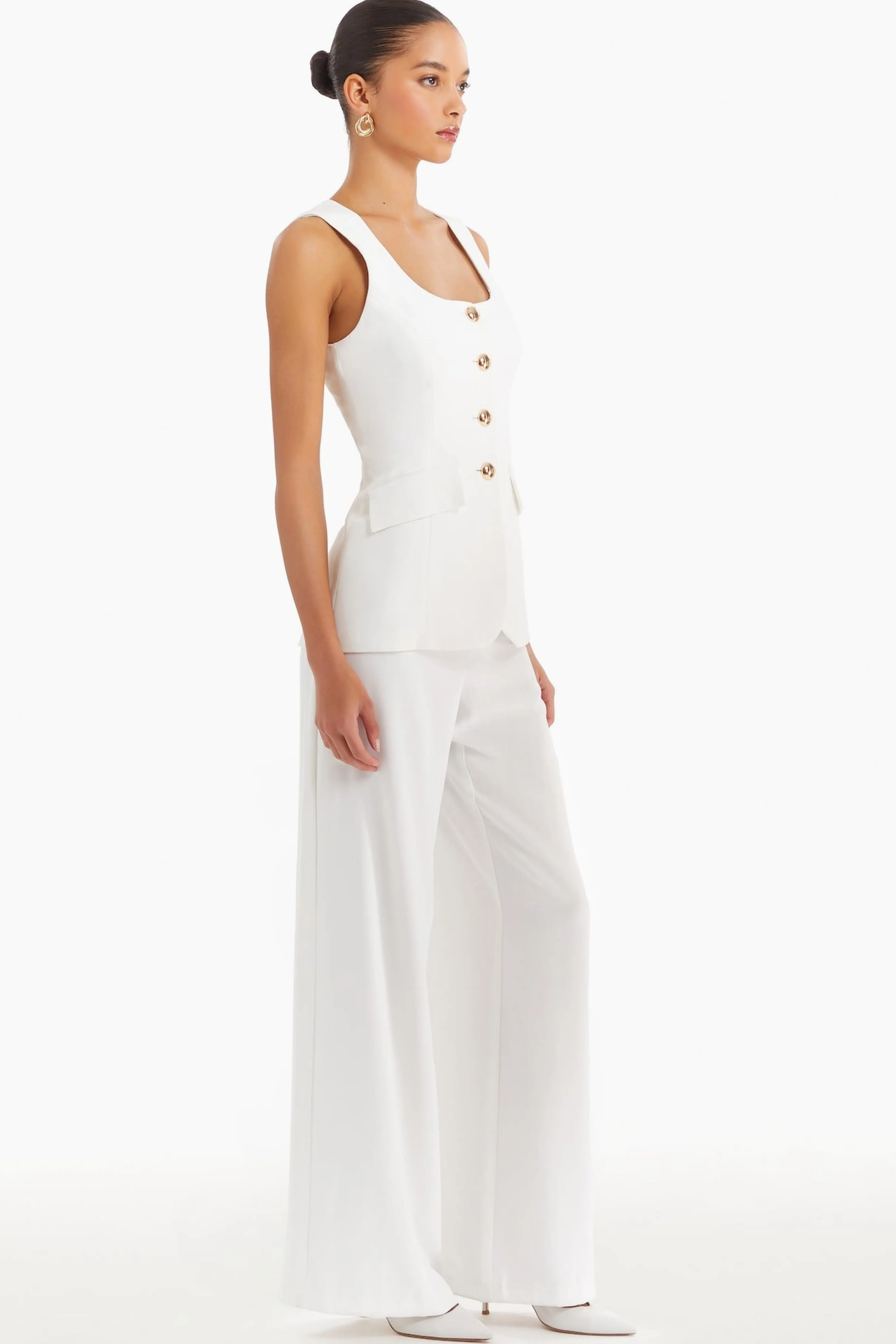 Fashion Amanda Uprichard Kya Jumpsuit Ivory