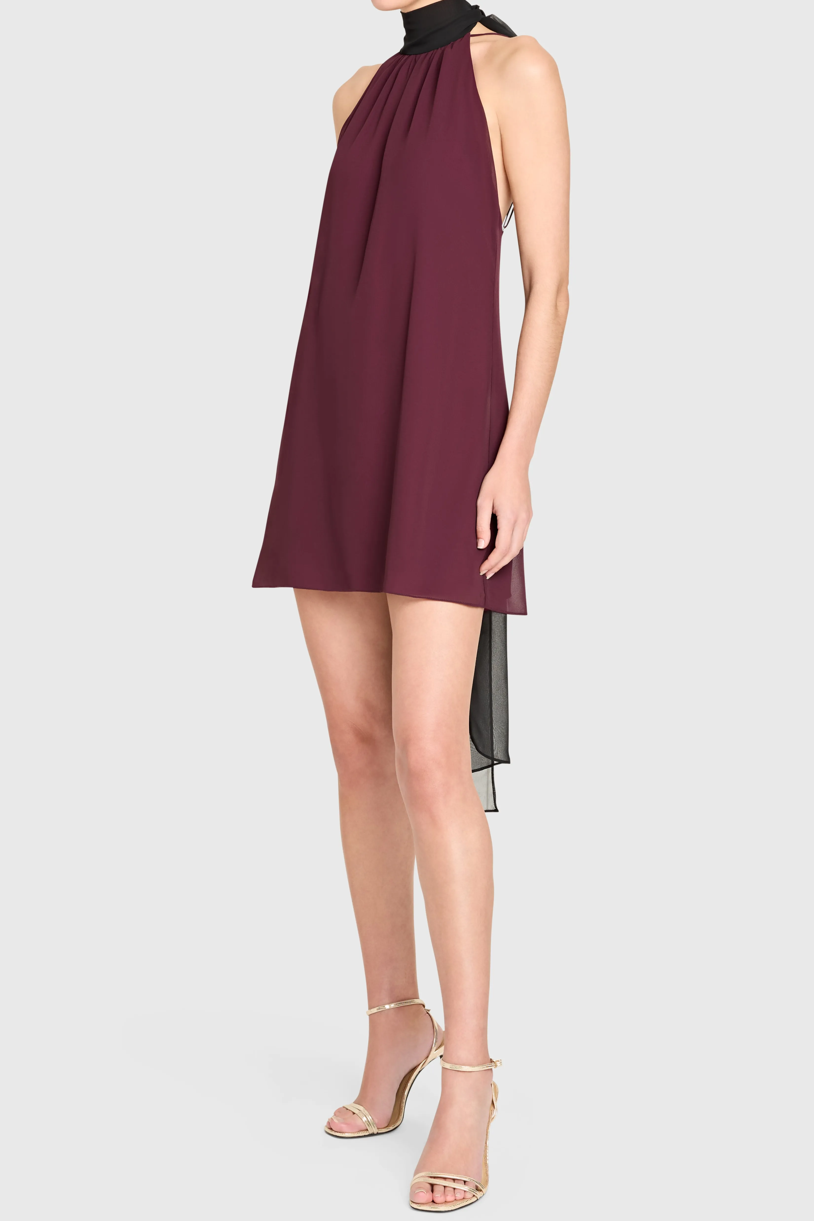 Cheap Amanda Uprichard Manoella Dress Wine/Black