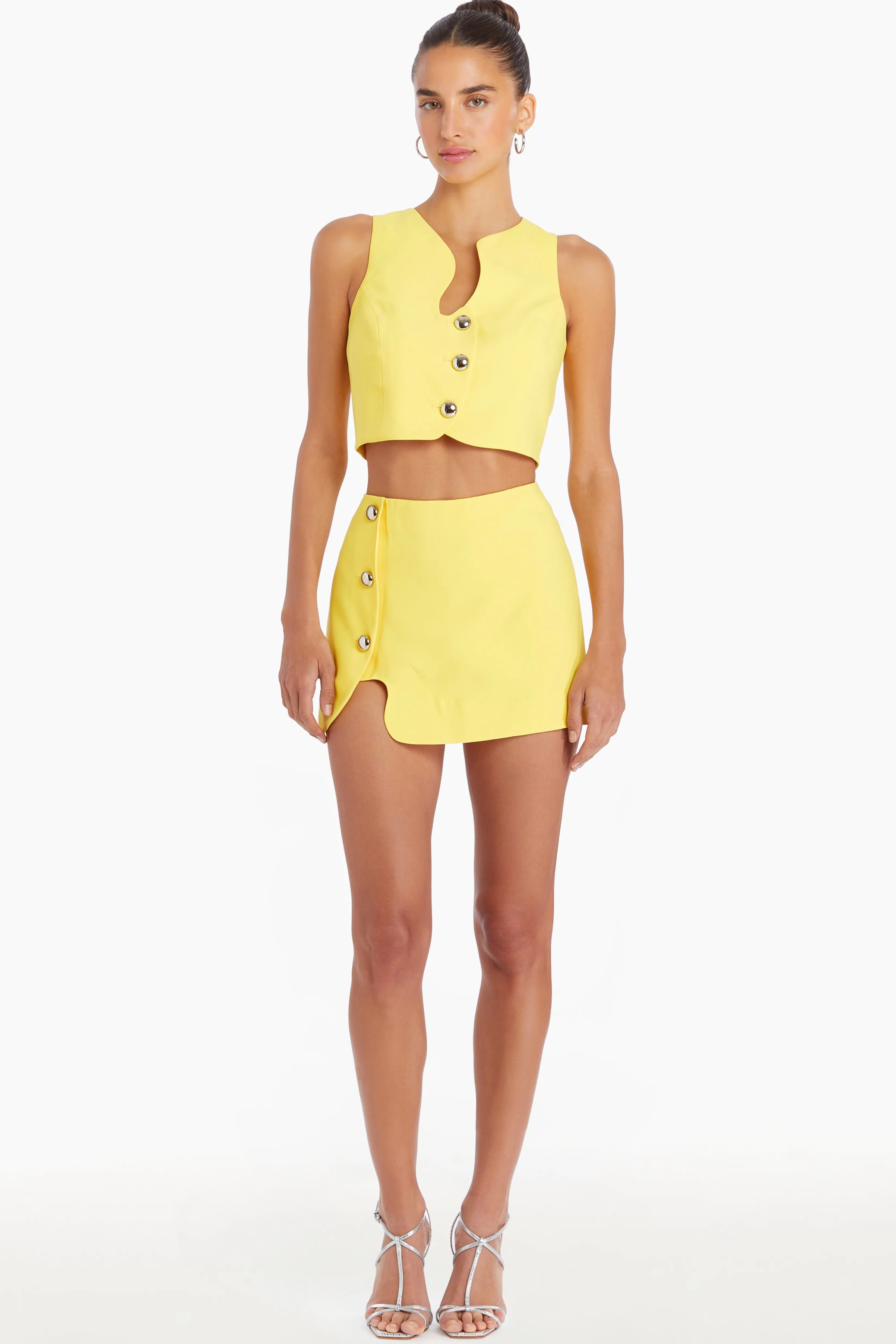 Cheap Amanda Uprichard Puzzle Skort ElectricYellow