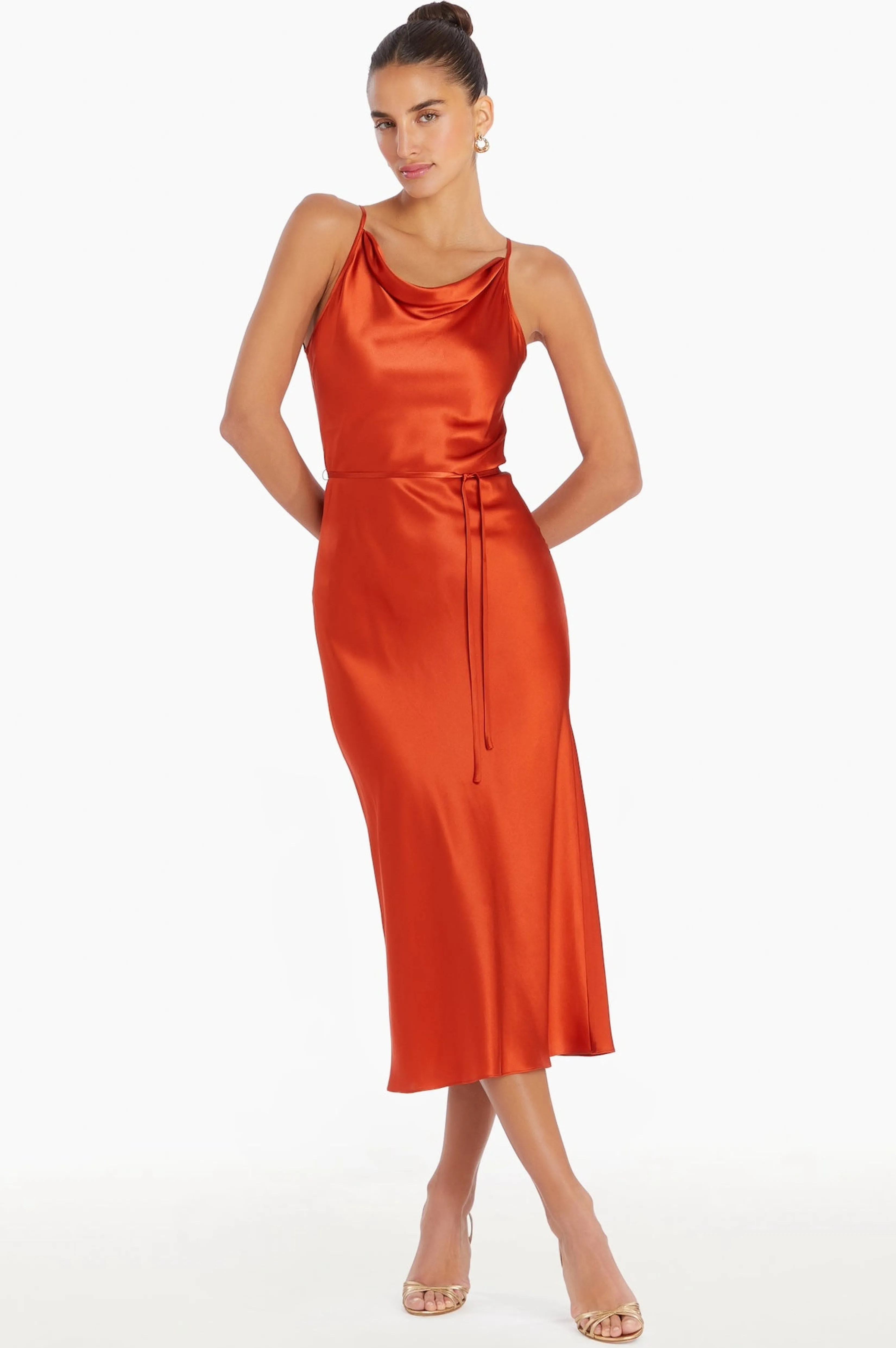 Outlet Amanda Uprichard Shaelyn Silk Dress Rhubarb