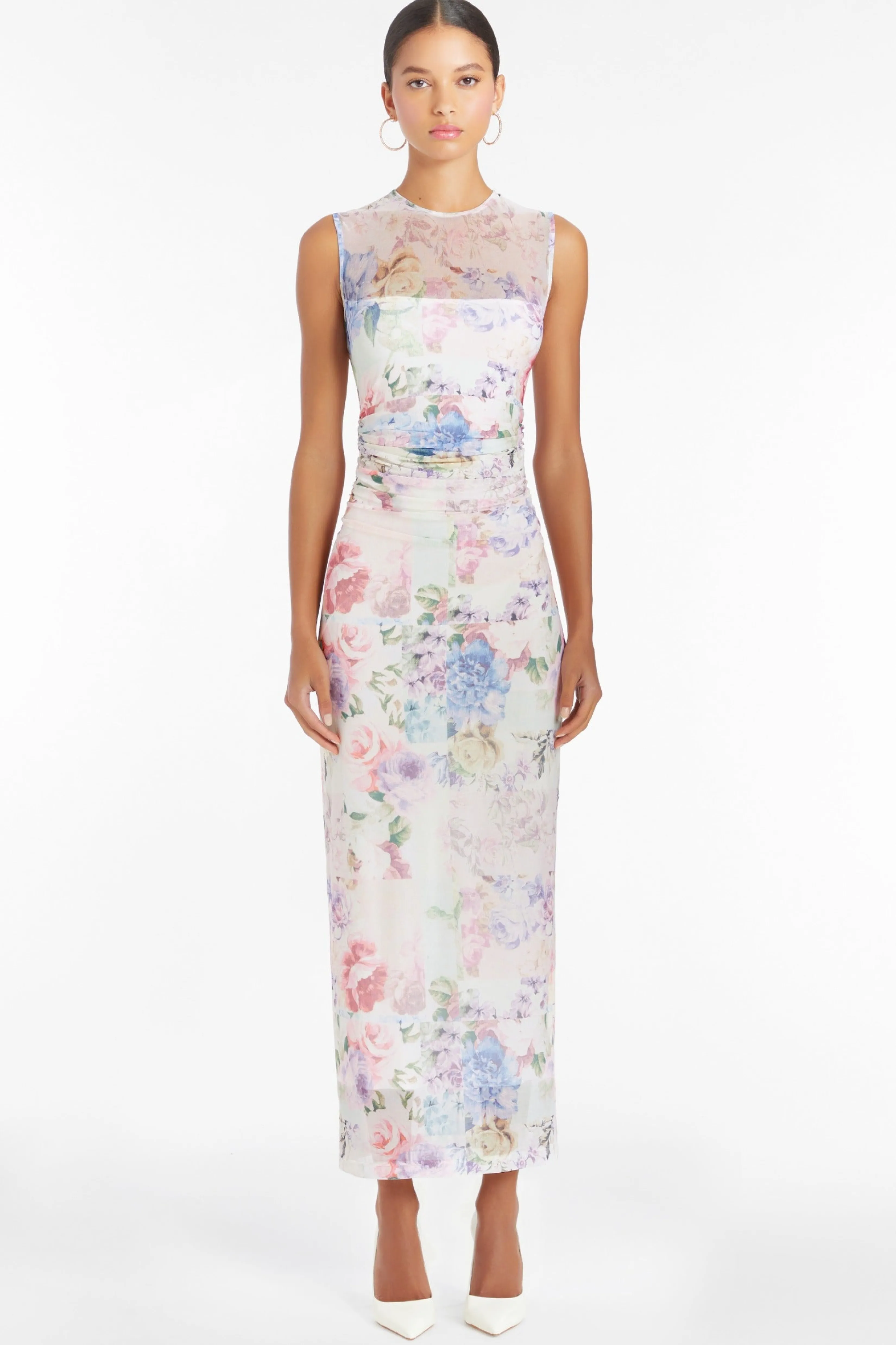 Shop Amanda Uprichard Sleeveless Lyle Midi Dress Lorelei