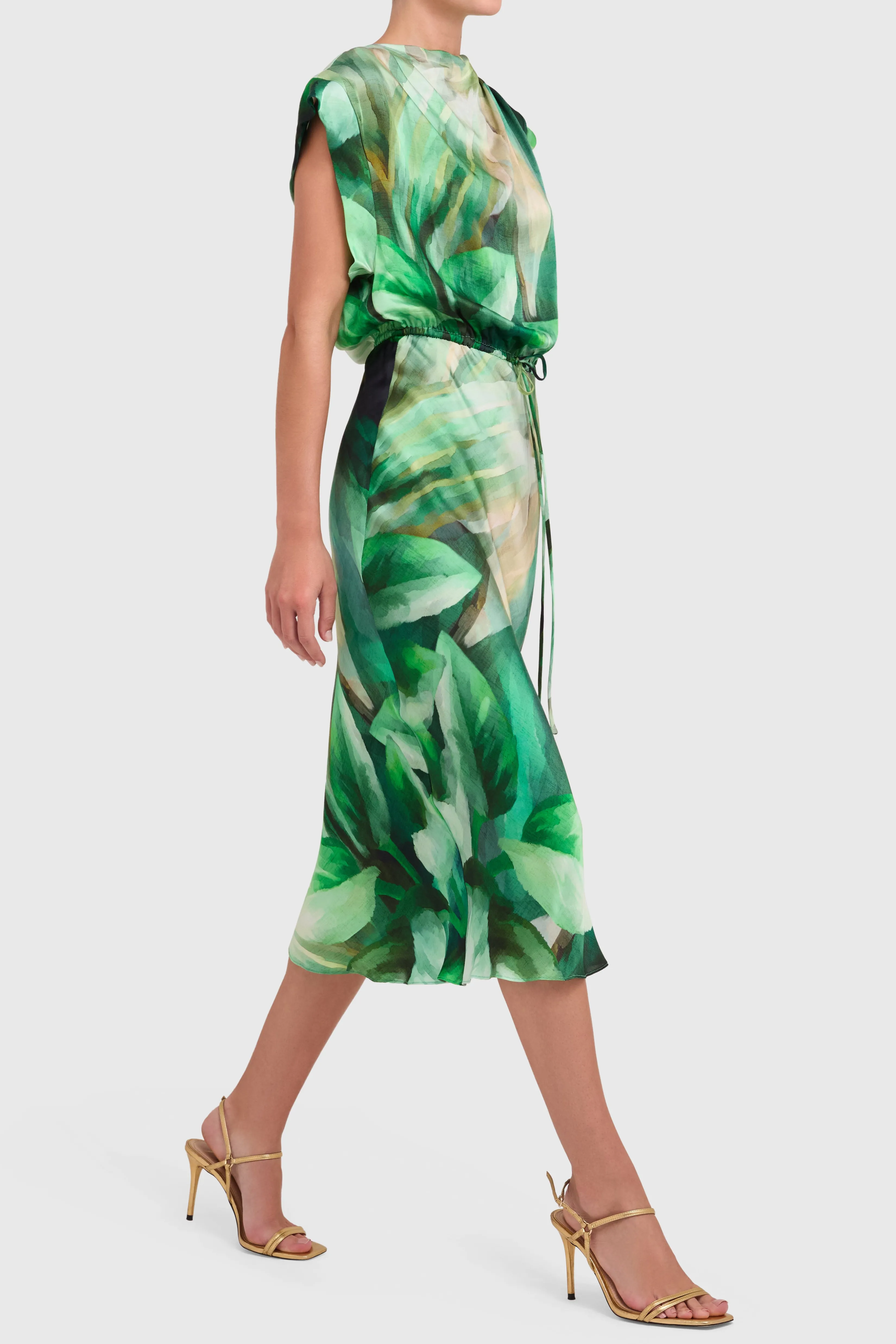 Best Sale Amanda Uprichard Sorell Dress SucculentPrint