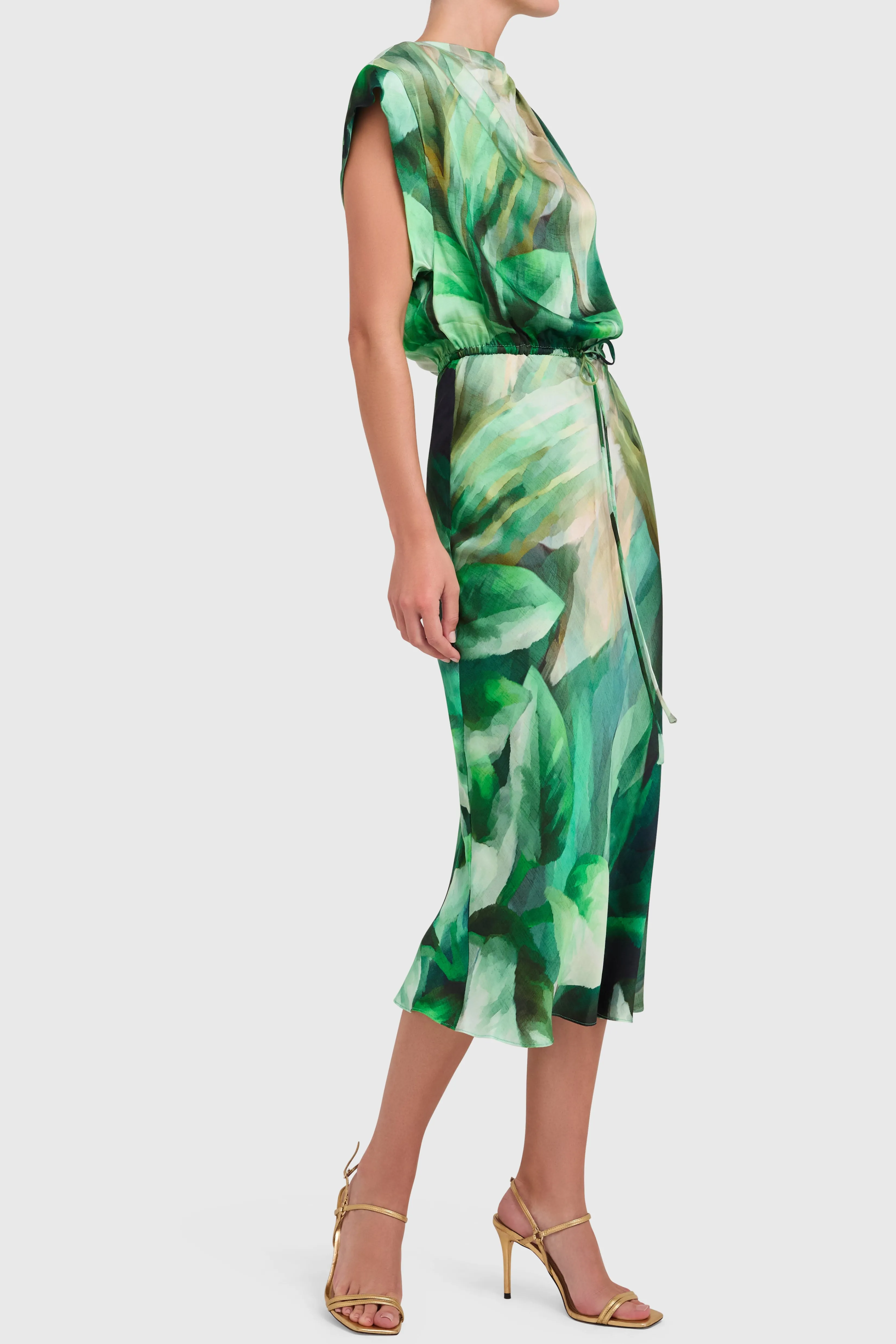 Best Sale Amanda Uprichard Sorell Dress SucculentPrint