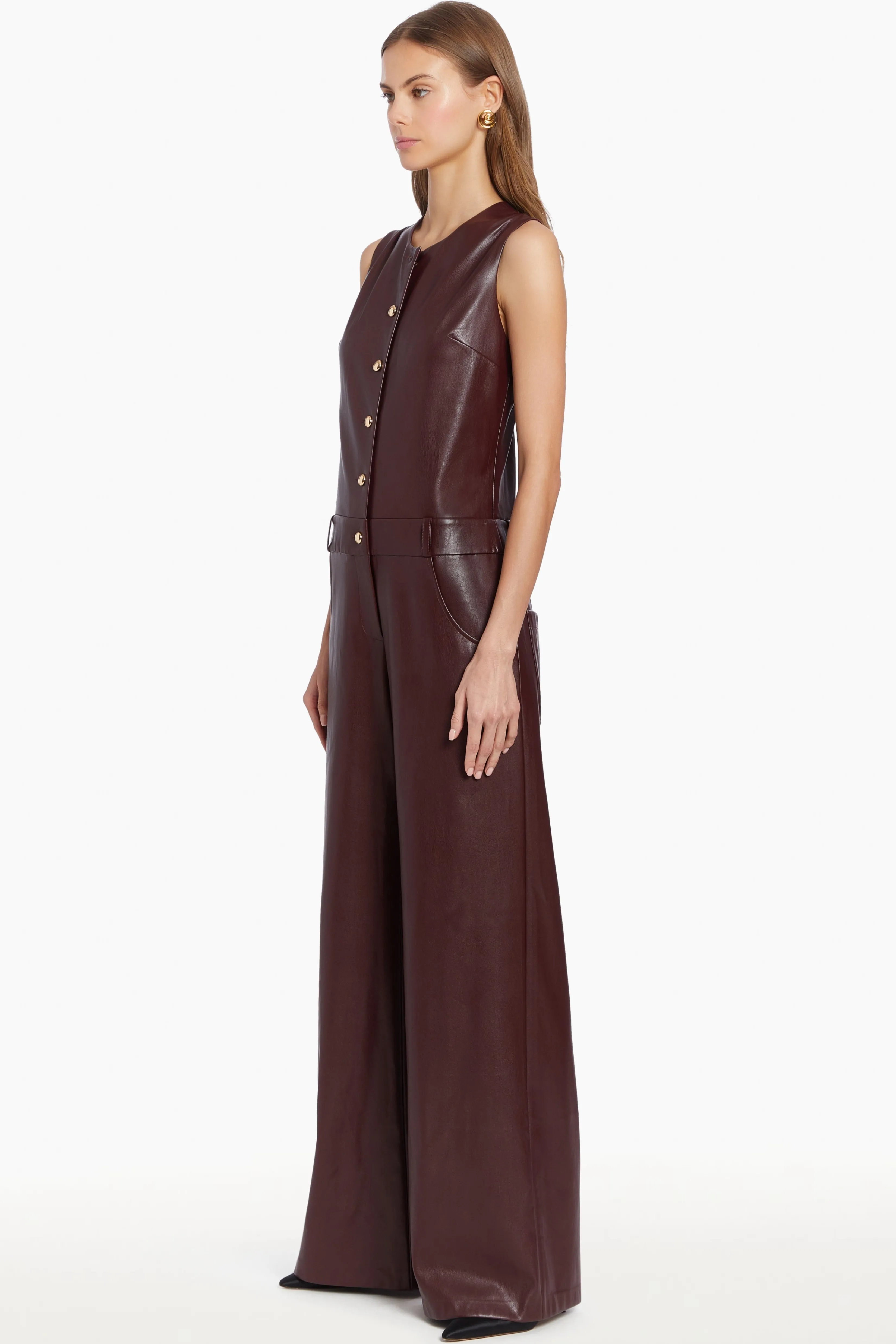 Cheap Amanda Uprichard Tori Jumpsuit Russet